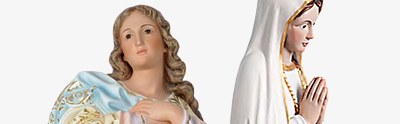 Statues en bois peint Statues en bois peint