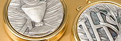 Custodes avec plaque argent�e et �tain