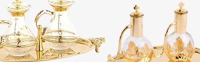 Burettes d'autel en m�tal