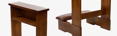 Amboni, inginocchiatoi, complementi d'arredo