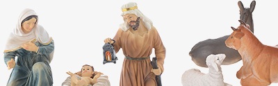 Presepe Resina e Stoffa