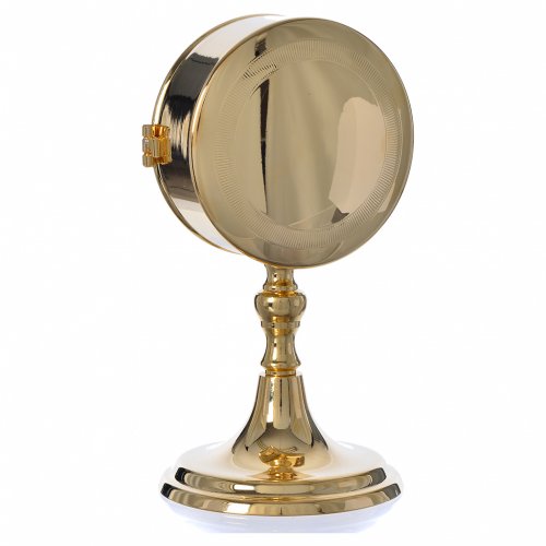 Pyx for host in gold-plated brass with stand 10cm diam | online sales ...