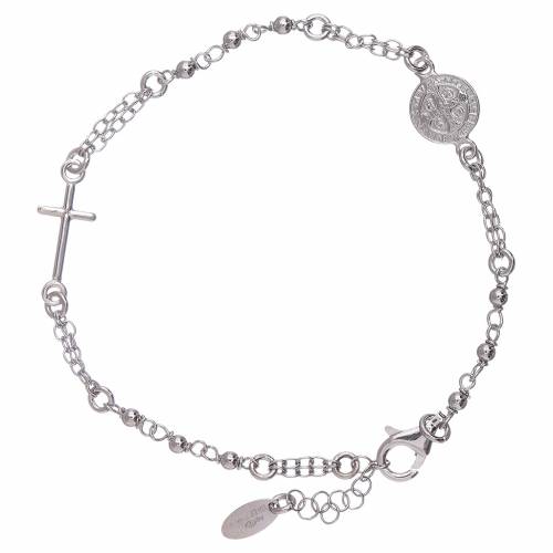 AMEN Saint Benedict rosary bracelet in 925 sterling silver | online ...