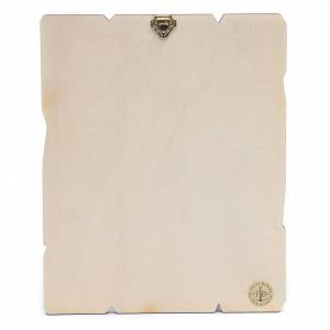 Holyart – Quadro In Legno Sagomato Di San Michele Arcangelo – Stile Vintage, Compensato Di Pioppo, Gancio Sul Retro – Dimensioni 23,5 X 19 Cm