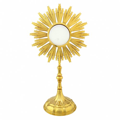 Monstrance for Magna host in gold-plated brass H 69cm | online sales on ...