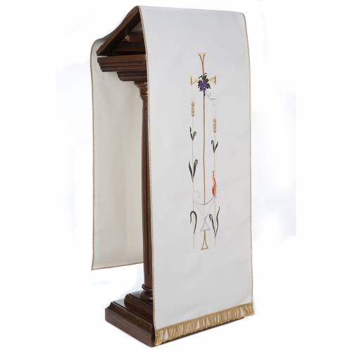 Voile Lutrin Broderie Or épis Croix IHS | Vente En Ligne Sur HOLYART