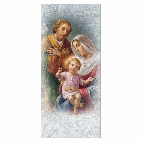 Bookmark in pearl cardboard Holy Family Prayer 15x5 cm ITA | online ...