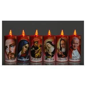 Lumino Rosso Madonna Di Lourdes Luce Rossa Fissa 60 Giorni Batteria Usa E Getta