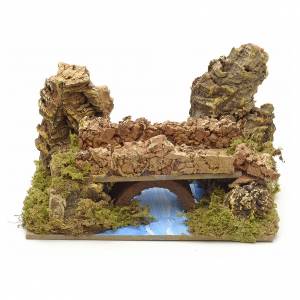 Ponte Per Fiume Presepe THUN - Ceramica Classica 15,5x7,6x6,4 Cm - Foto 4