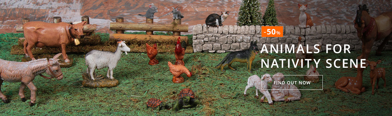 Holyart Paese Con Fiume: Ambiente Per Presepe